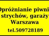 Opróżnianie piwnic, strychów, garaży, wywóz gruzu Warszawa